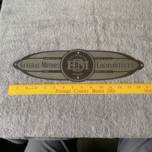 General Motors EMD Locomotive Builders Plate Nov. 1948 Pennsylvania Railroad N - 第 9/13 張圖片