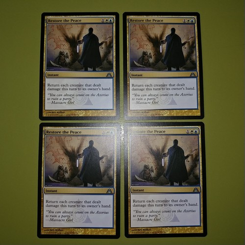 Restore the Peace x4 Dragon's Maze 4x Playset Magic the Gathering MTG