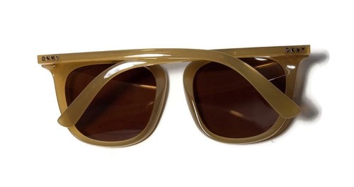NEW DKNY Donna Karan New York Injected Retro Yellow Sunglasses DY4146 + Case - Picture 3 of 5