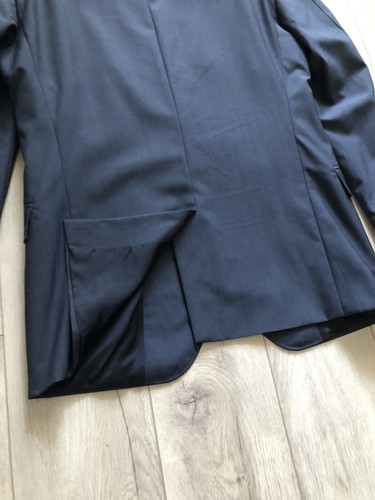 Traje de lana Strellson pantalones blazer grises para hombre talla 46 - Imagen 6 de 12
