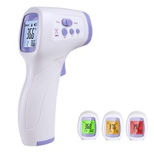 Infrared Thermometer Non-Contact LCD all age Retail Box Batteries