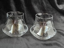 Ron Diplomatico Hand Blown Anejo Perfect Pour Rocks Glass Signed 8 OZ Bar Rum