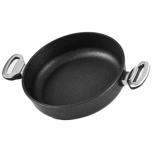 BAF große runde flache Schmor-Kasserolle Ø 26 cm beschichtet aus Aluminiumguss - Bild 2 von 9