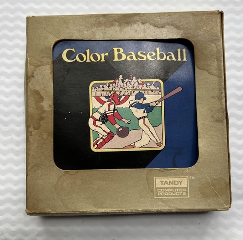 Vintage TANDY Color Baseball 1983 Cat. Nr. 26-3095 TRS-80 Vintage Game Cartridge - Bild 4 von 4