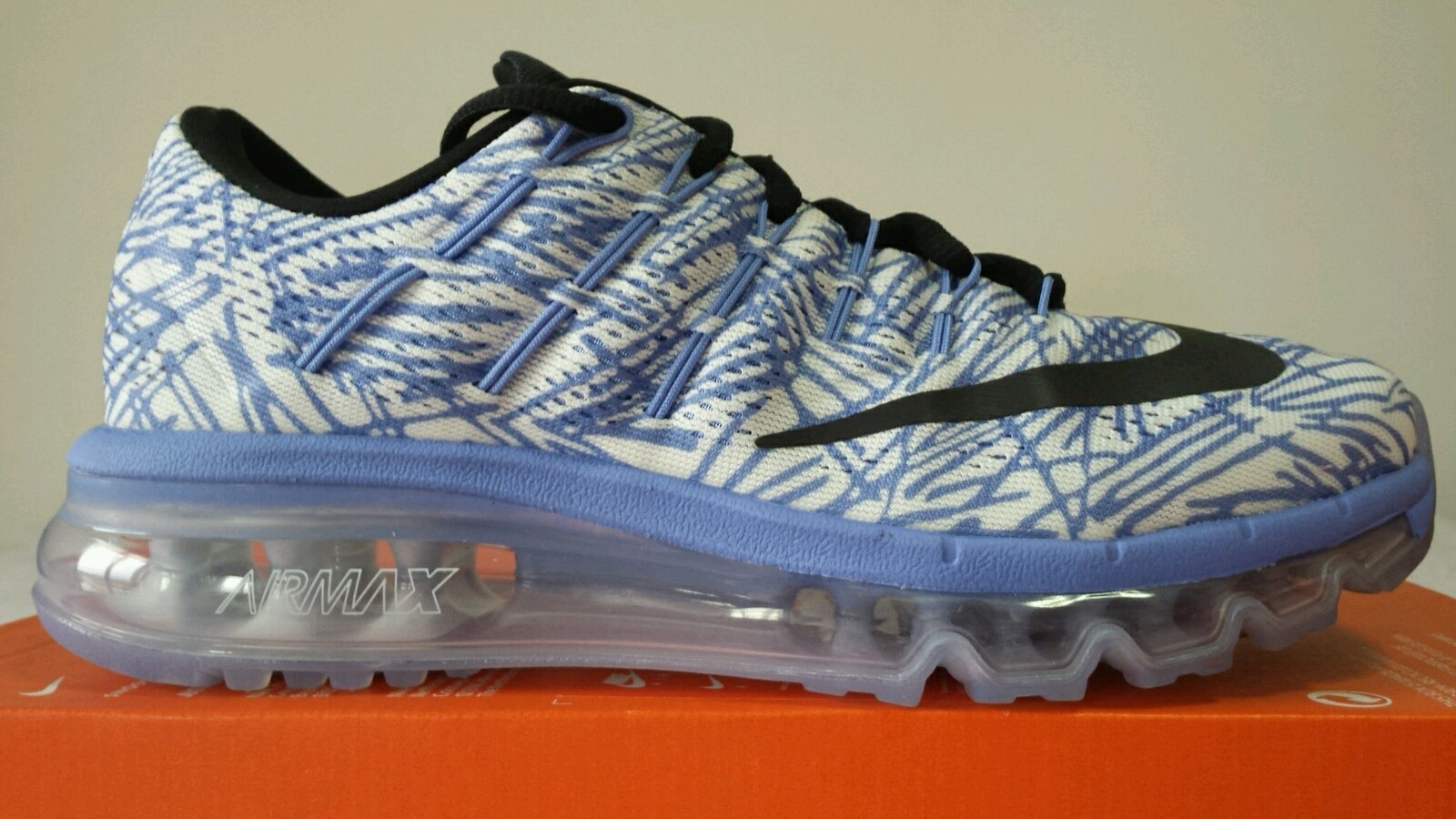 NIKE AIR MAX 2016 WMNS EN blancoO AZUL BIGOTES NEGRO N. 38 NUEVO 97 RUNNING NIKE AIR MAX 2016 WMNS EN blancoO AZUL AZUL AZUL BIGOTES NEGRO N. 38 NUEVO 97 RUNNING producto de calidad