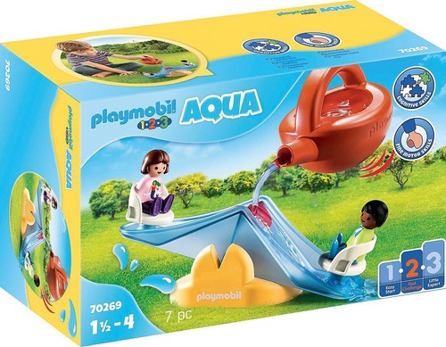NEW SEALED PLAYMOBIL 70269 1-2-3 Aqua Water Seesaw with Watering Can Toy Playset - Picture 2 of 5