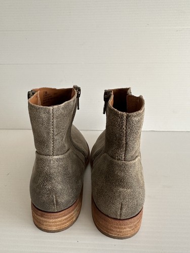 Botines Kork Ease Riley Cuero Taupe Gris Tacón Bajo 7,5 m - Imagen 5 de 7