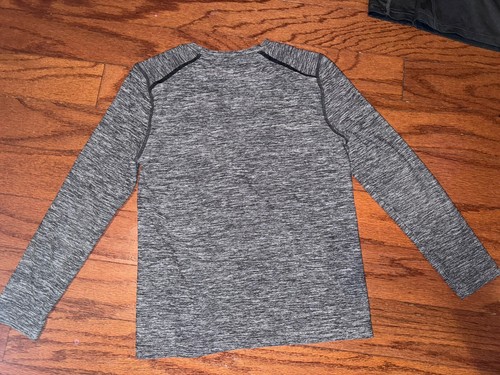 Boys Lot 3 Old Navy Champion Russell Long Sleeve Dry Fit Shirt Blue Gray 5 6/7 - Picture 8 of 11