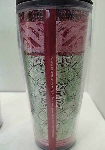 Starbucks 16oz. Chinese Character Travel Tumbler 2004 Health Friendship Love Two - Imagen 3 de 6