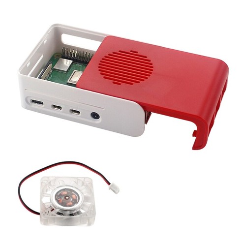 ABS Case for RaspberryPi4 Support 40x40 Cooling Fan Passive Cooling Enclosure - Afbeelding 10 van 10