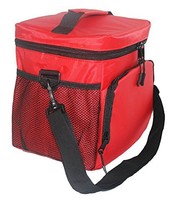 Insulated Lunch Bag Double-sewn Nylon Zipper Closures Large Side Pockets Carry H on sale Insulated Lunch Bag Double-sewn Nylon Zipper Closures Large Side Pockets Carry H on sale