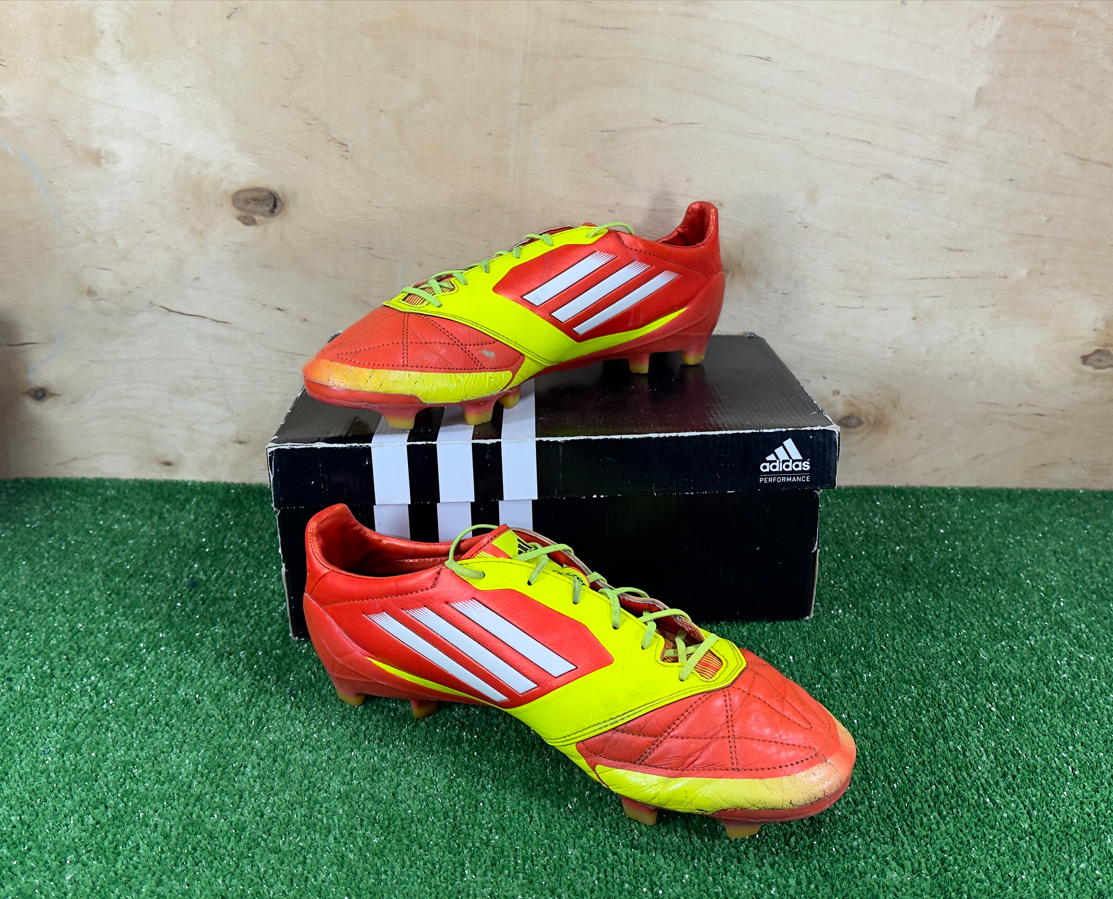 Adidas Adizero F50 FG Leathers V20647 Elite Orange boots Cleats