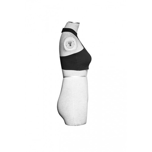 Punk Rave Gothic Black Halter Neck Backless Crop Top with Cross Print - Picture 4 of 7