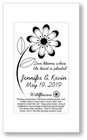 50 - Daisy Wedding Bridal Shower Favors Seed Packets Personalized Black Garden
