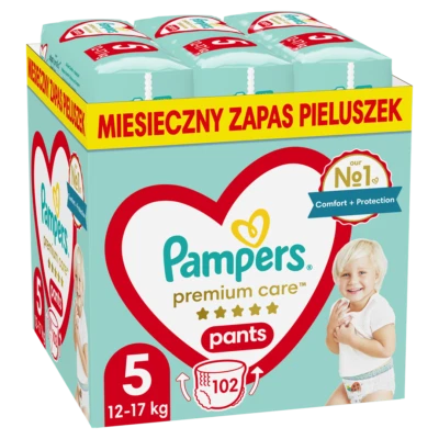 8006540490976 PAMPERS Premium Höschenwindeln Größe 5, 12-17kg, 102Stück Pampers - Bild 1 von 4
