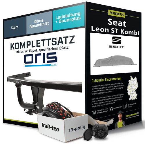 Anhängerkupplung ORIS starr für SEAT Leon ST Kombi +E-Satz Kit - Bild 1 von 5