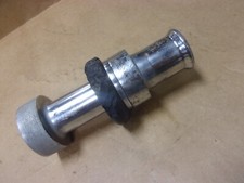 Vtg Akron Fire Engine Truck Deluge Nozzle Hose Tip 1 1/4" 1 3/8" Chrome Brass US