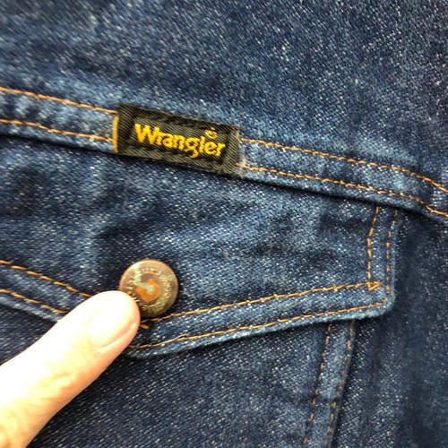 Wrangler Jacket Men Large Denim Sherpa Lined Trucker Rancher Western READ! - Picture 7 of 16