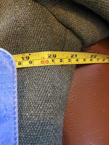 Pytchley Mears 40(14) Traditional Derby Tweed Hunt/ Show Jacket Green-orange Chk - Picture 9 of 15