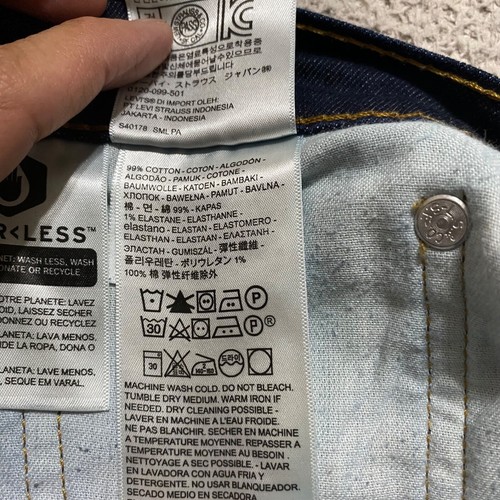 Jeans Levi's 541 para hombre talla 36x34 azul denim atléticos rectos lavado oscuro tiro medio - Imagen 8 de 12