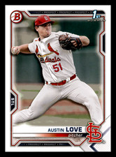 2021 1st Bowman Draft Austin Love  St. Louis Cardinals #BDC-164 Centered Mint