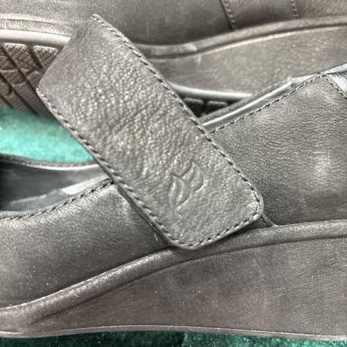 Neu mit Etikett Nurture Damenschuhe schwarzes Leder Wildleder Größe 6,5 - Bild 6 von 10