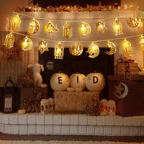 Vintage Ramadan Decorations for Home, Battery Operated Ramadan Lights, 20 LED EI - Picture 3 of 12