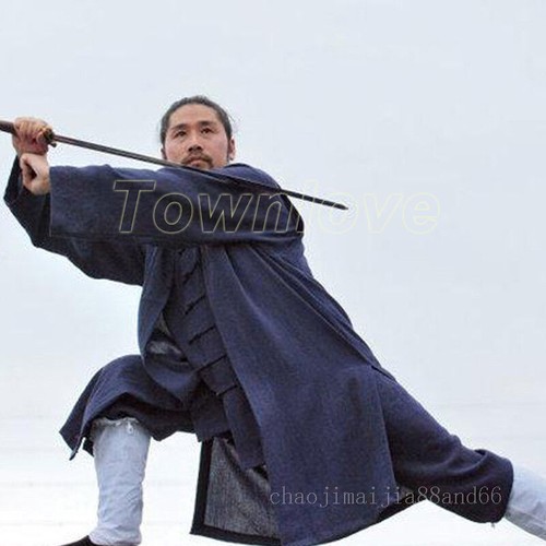 3 Pieces Wudang Taoist Robe Kung Fu Tai Chi Suit Martial Arts Wu Shu Uniform - Picture 7 of 15