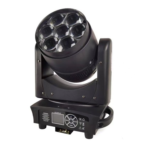 4pc Stage wash Mini 7x40W LED Zoom moving head dj beam wash light - Picture 5 of 9