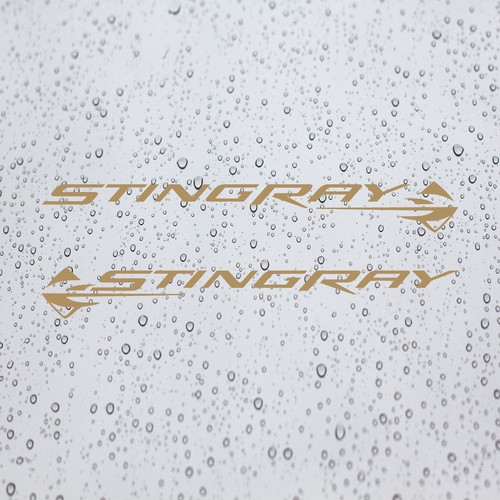 Pair C8 Stingray Script and Logo (Left/Right) Decal Stickers for Corvette Cars - Picture 13 of 13