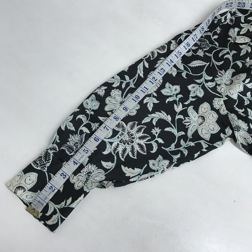 Zara Black Mix Paisley Retro Skater Dress Small - Picture 9 of 12