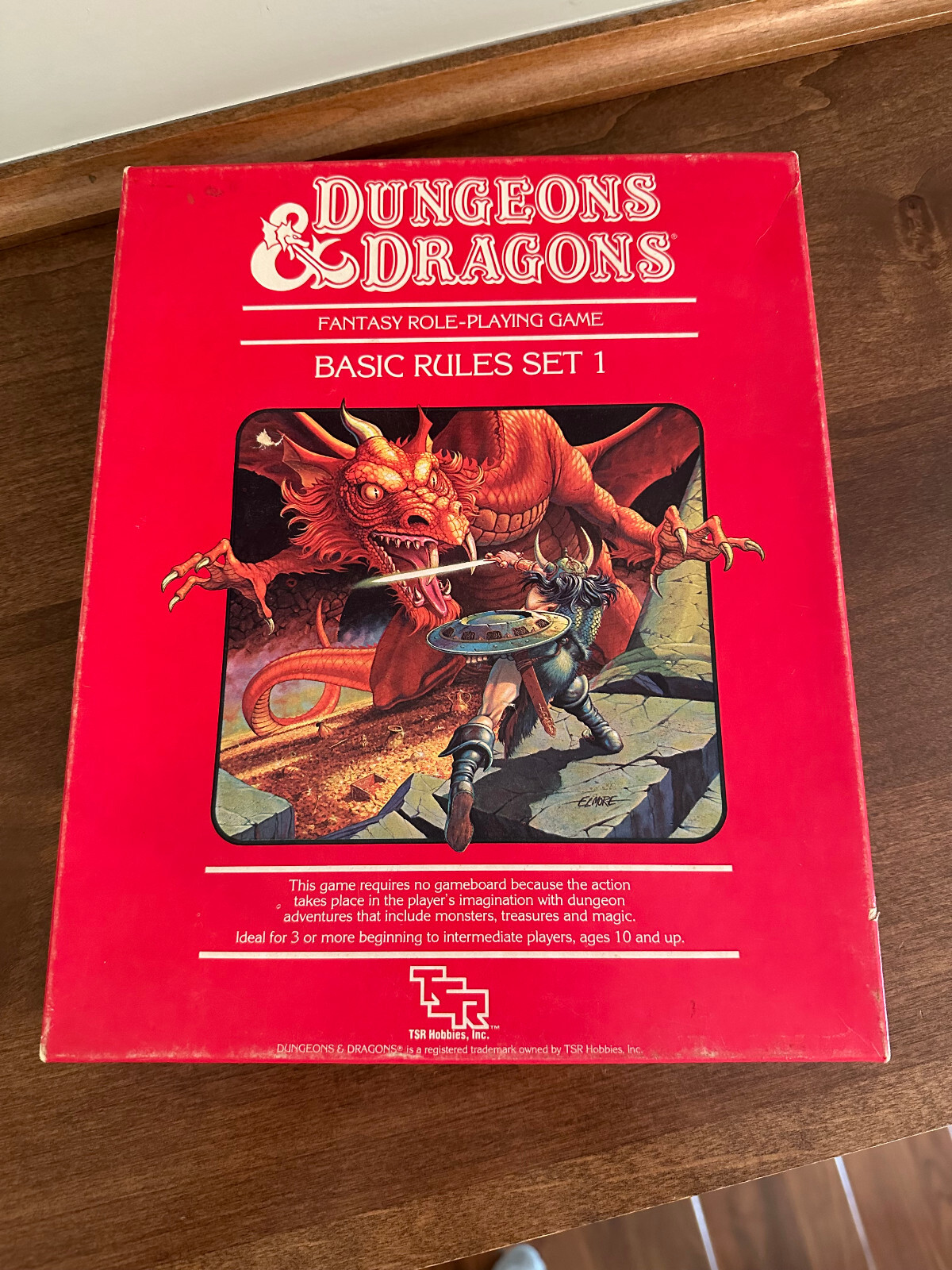 Dungeons and Dragons Basic Rules Set 1 - TSR 1011 Original Red 1983 w ...