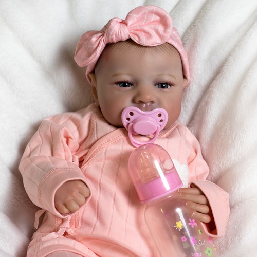 Reborn Baby Dolls Vinyl Silicone Newborn Toddler Girl Doll Lifelike Real Babies - Picture 6 of 8
