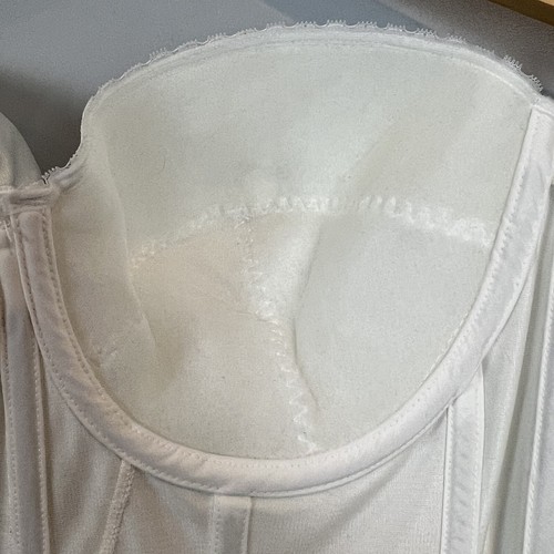 Carnival Full Figure Satin Torsolette Strapless Bustier Bra Size 34DD New 424 - Picture 10 of 16