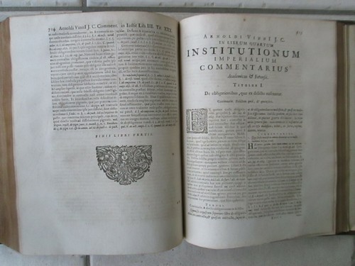 VINNIUS : INSTITUTIONUM IMPERIALIUM commentarius, 1665. - Picture 8 of 13