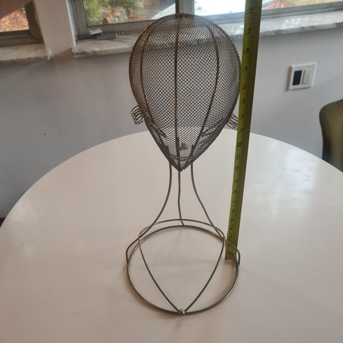 Mid Century Modern Frederic Weinberg STYLE Metal Girl Mannequin Head Hat Holder - Picture 10 of 12