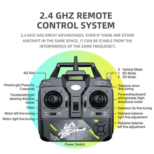 2.4G 4CH BM16 F22 RC Airplanes Vertical Flight Aerobatic Remote Control Glider - Picture 11 of 11