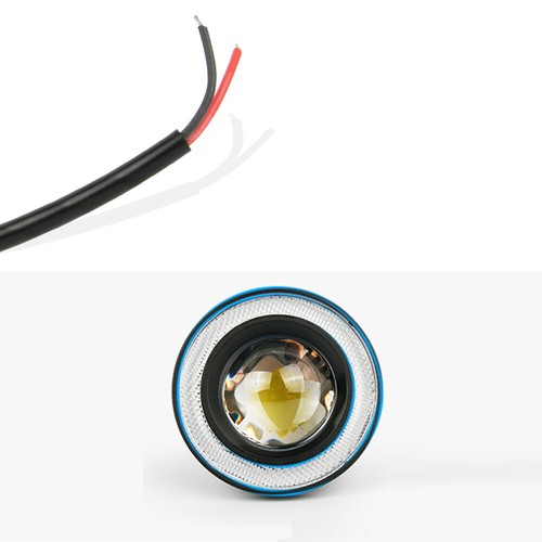 2x 3.5" Blue Angel Eyes Halo Car Fog Light DRL Driving Lamp COB LED New - Picture 6 of 7