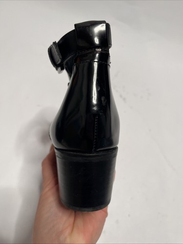 GEOX Respira Ankle Boots Black Leather Women’s Size 38 - Picture 12 of 16