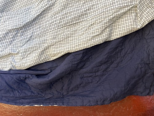 Antique Japanese padded winter kimono handstitched indigo boro cotton 1900s - Picture 7 of 14