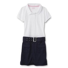 NEW Girls FRENCH TOAST School Uniform Polo One-Piece Dress * Sz 5 6 Navy Blue