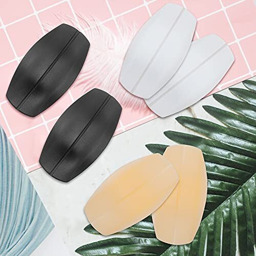 3 Pairs Silicone Bra Strap Cushions Holder Non-Slip Pliable Shoulder Protectors - Picture 2 of 7