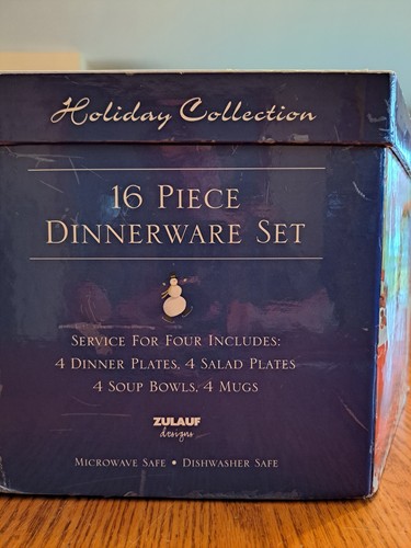 Sakura by Oneida 16 Piece Vintage Dinnerware Set "Snow Pals” Holiday Collection - Picture 22 of 24