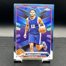 2023-24 Topps Chrome - #70 Tobias Harris - Blue Basketball Refractor