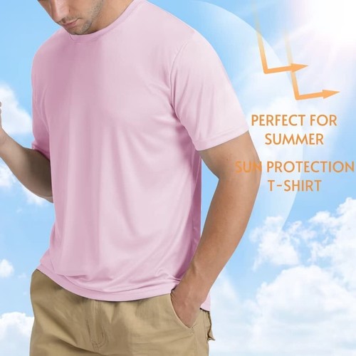 UPF50+ Herren UV Shirts Hautschutz Sommer Kurzarm Wassersport Freizeit T - Bild 183 von 194