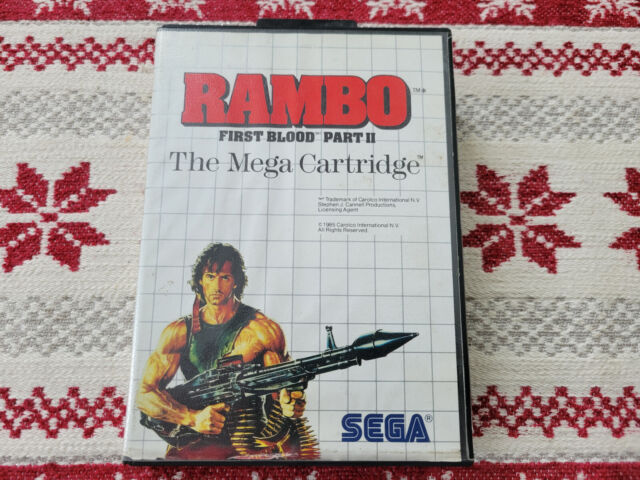 Rambo First Blood Part II - Authentic - Sega Master - Case / Box Only! Rambo First Blood Part II - Authentic - Sega Master - Case / Box Only!
