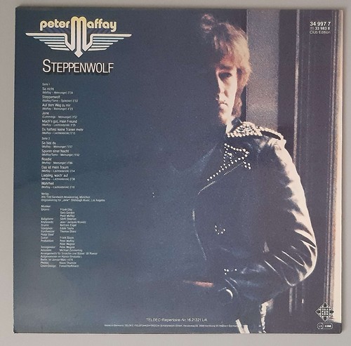 Peter Maffay – "Steppenwolf"  (Telefunken – 6.23 777) - Bild 2 von 8
