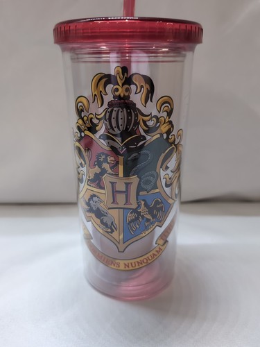 Vaso Harry Potter Hogwarts 24oz con pajita nuevo sellado - Imagen 2 de 4