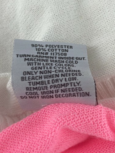 Reindeer Christmas Hoodie Sweater Lightweight Pink Women Size XL - Bild 4 von 6