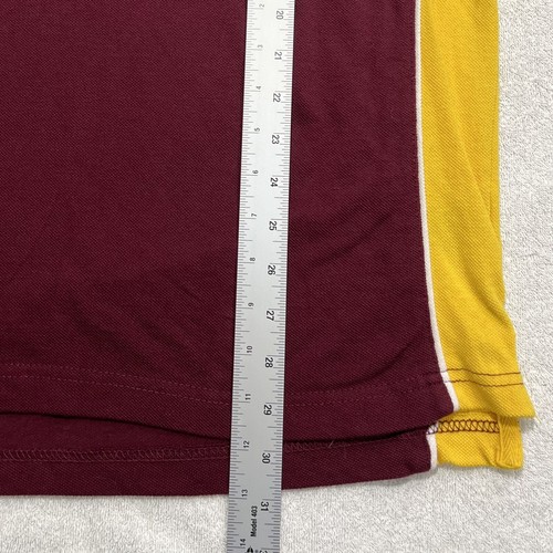 University of Minnesota Mens Large Maroon and Gold Polo Golf Shirt Block M logo - Picture 5 of 8